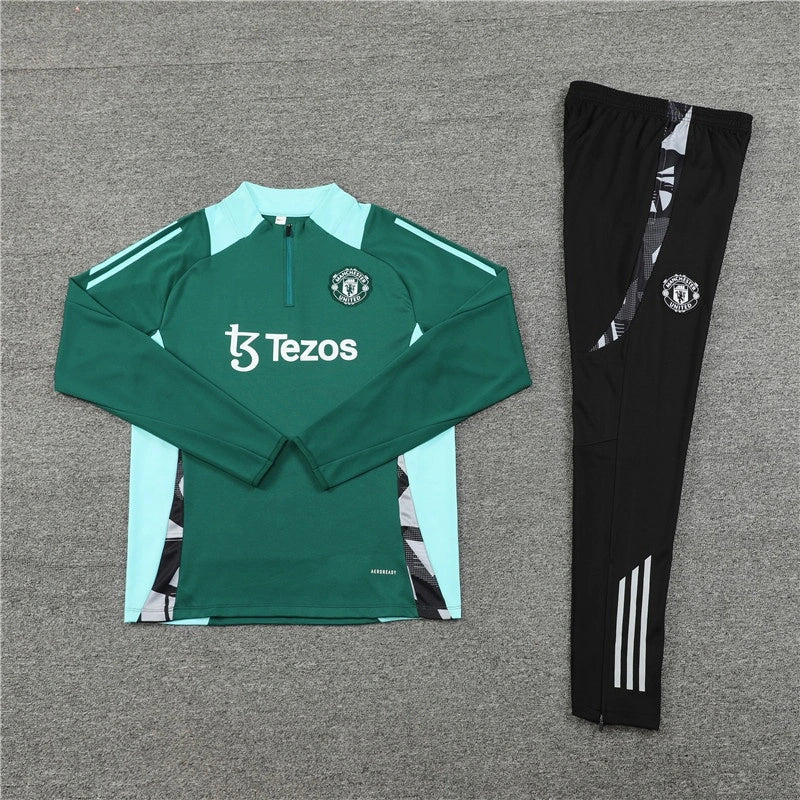 Manchester United 24/25 Green/Black Training Suit