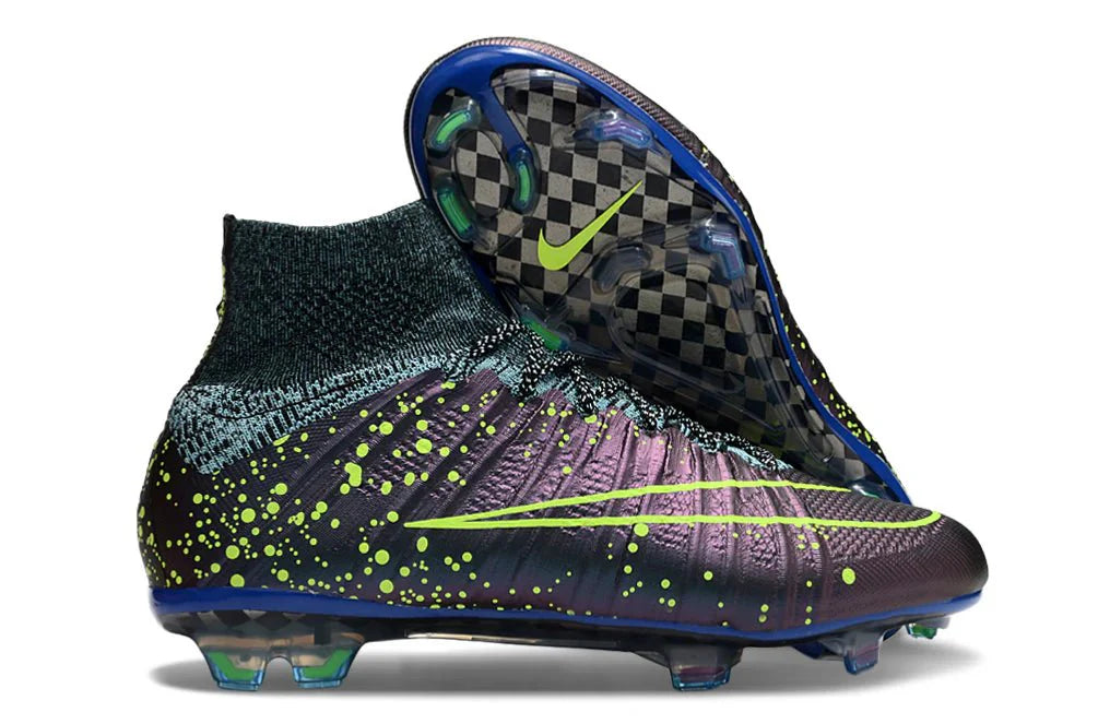 Mercurial Superfly IV Elite FG Azul Esquadrão/Preto