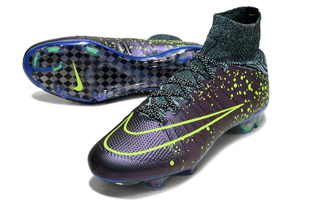 Mercurial Superfly IV Elite FG Azul Esquadrão/Preto