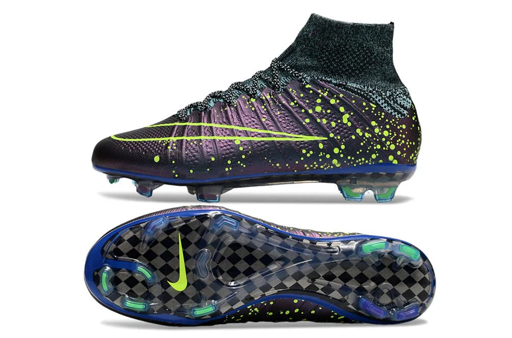 Mercurial Superfly IV Elite FG Azul Esquadrão/Preto