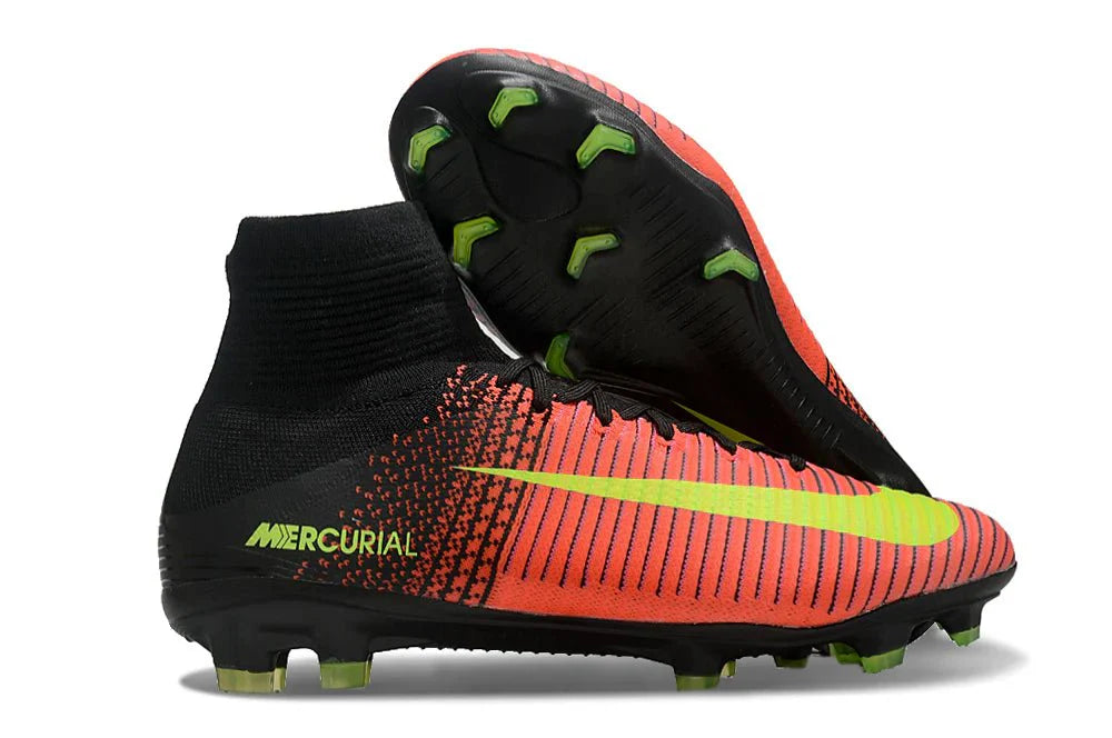 Mercurial Superfly V Elite FG Laranja/Preto
