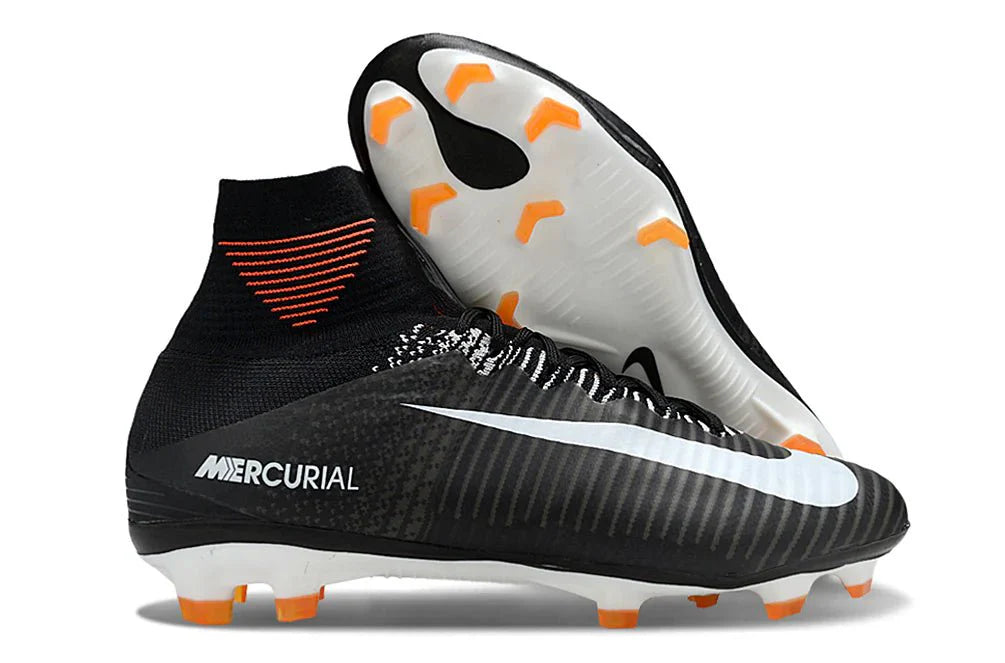 Mercurial Superfly V Elite FG Preto/Branco