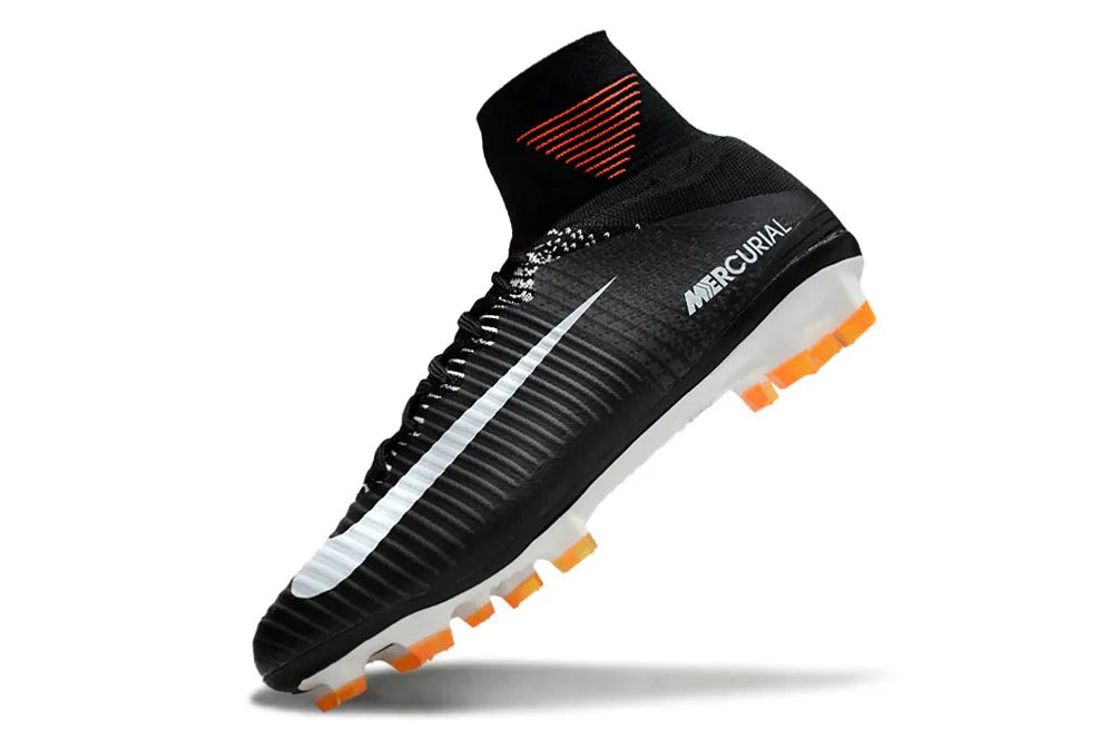 Mercurial Superfly V Elite FG Preto/Branco