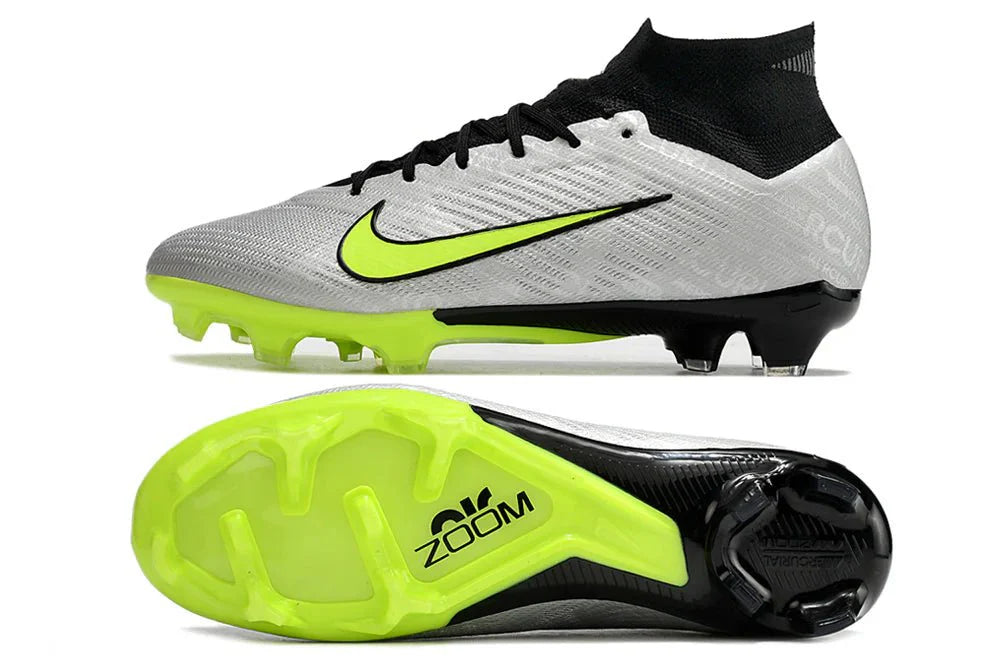 Mercurial Superfly IX Elite FG Cinzento/Verde Claro