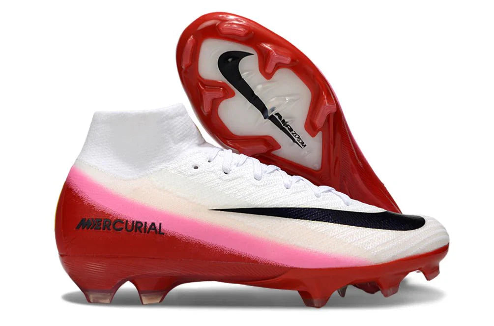 Mercurial Superfly X Elite FG Branco/Vermelho