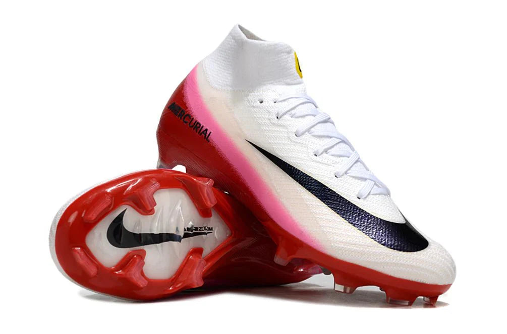 Mercurial Superfly X Elite FG Branco/Vermelho