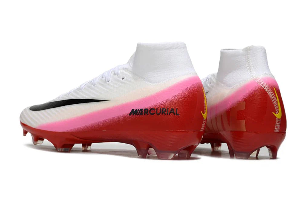 Mercurial Superfly X Elite FG Branco/Vermelho