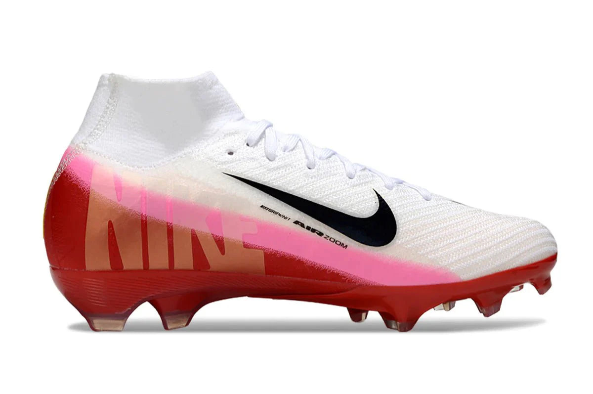 Mercurial Superfly X Elite FG Branco/Vermelho
