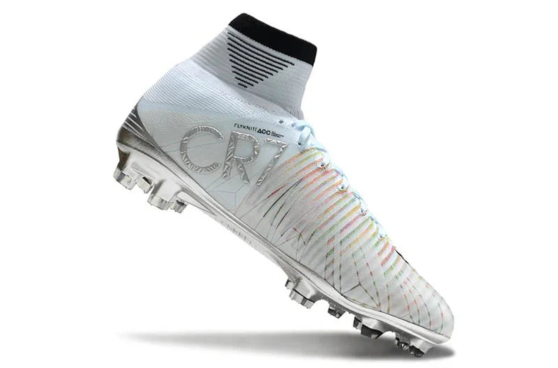 Mercurial Superfly V FG Prateado/Preto CR7