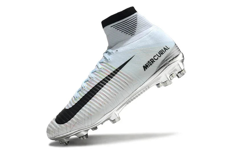 Mercurial Superfly V FG Prateado/Preto CR7