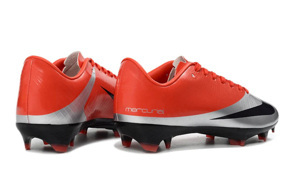 Mercurial Vapor XVI Elite FG Laranja/Preto CR7