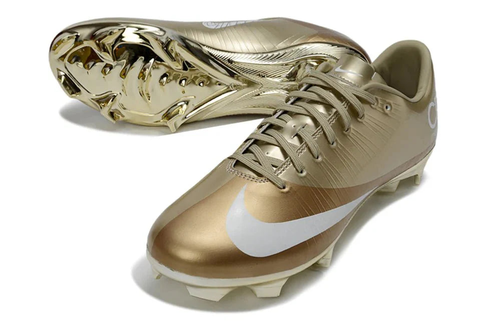 Mercurial Vapor XVI Elite FG Dourado CR7