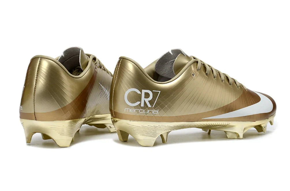 Mercurial Vapor XVI Elite FG Dourado CR7