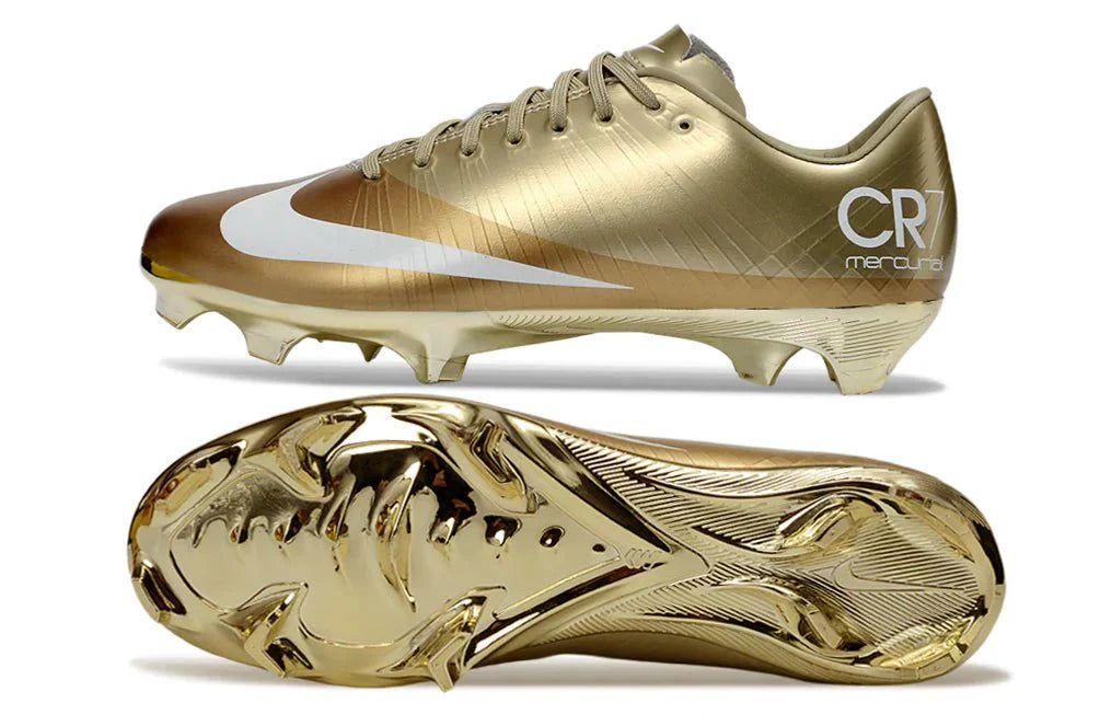 Mercurial Vapor XVI Elite FG Dourado CR7