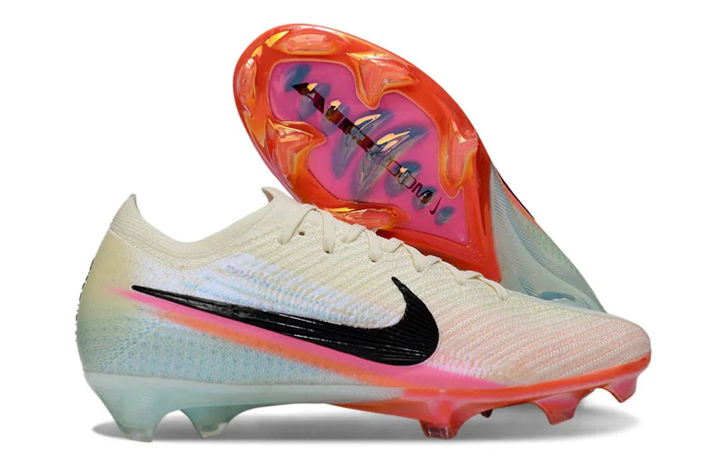 Mercurial Vapor XVI Elite FG Branco/Rosa