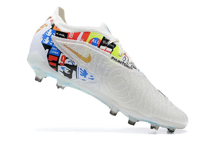 Phantom GX Low Elite FG Branco/Azul Harry Kane