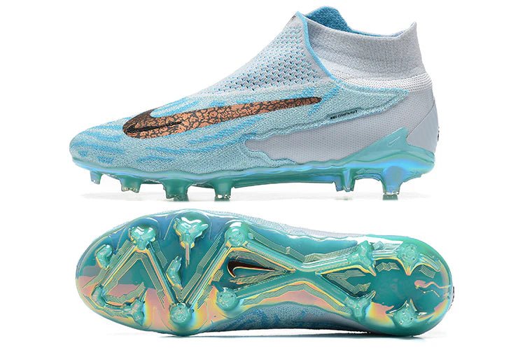 Phantom GX High Elite FG Branco/Azul Claro