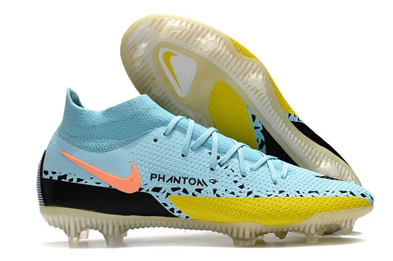 Phantom GT II High Elite FG Azul Claro/Amarelo Pack Lucent