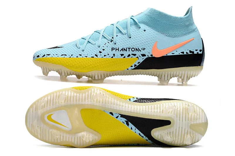 Phantom GT II High Elite FG Azul Claro/Amarelo Pack Lucent