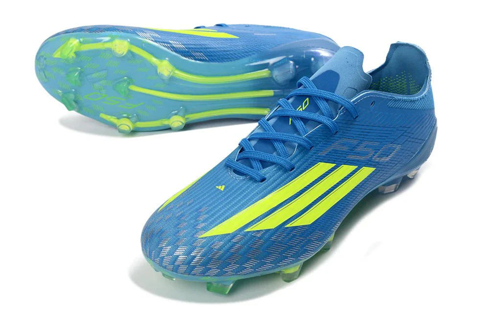 F50 Laced Elite FG Amarelo Solar/Azul Lúcido Ray