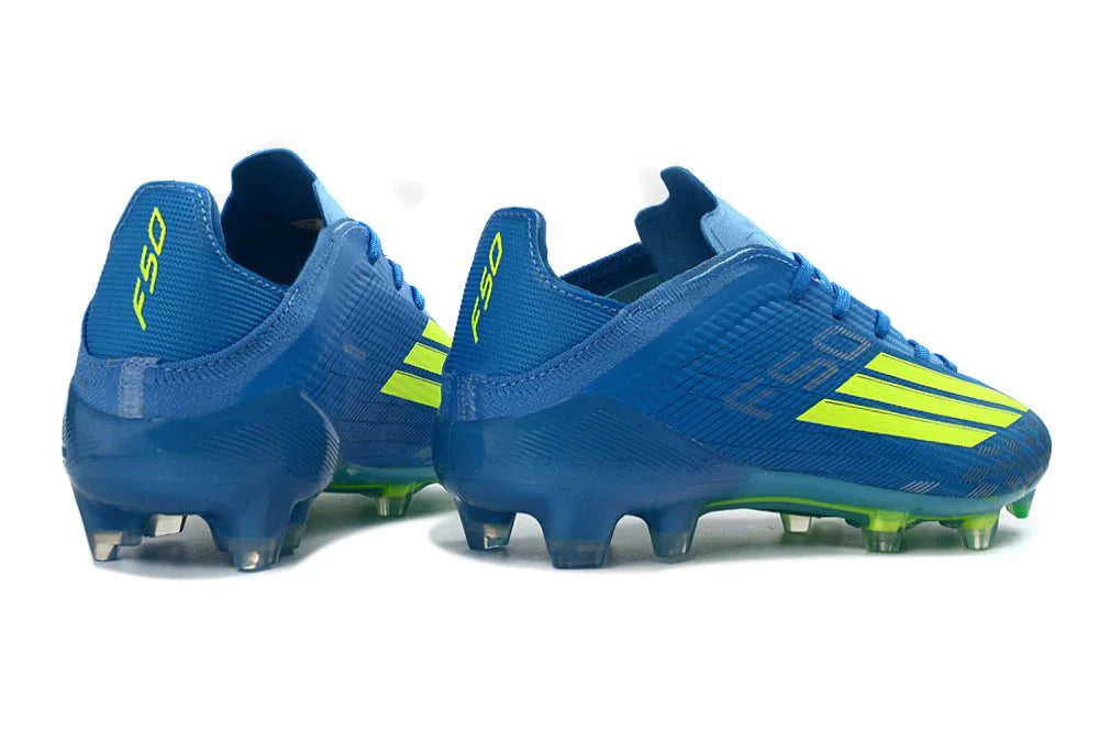 F50 Laced Elite FG Amarelo Solar/Azul Lúcido Ray