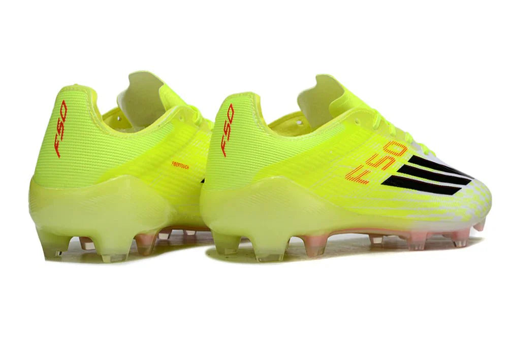 F50 Laced Elite FG Amarelo Solar/Preto Core Born For Goals