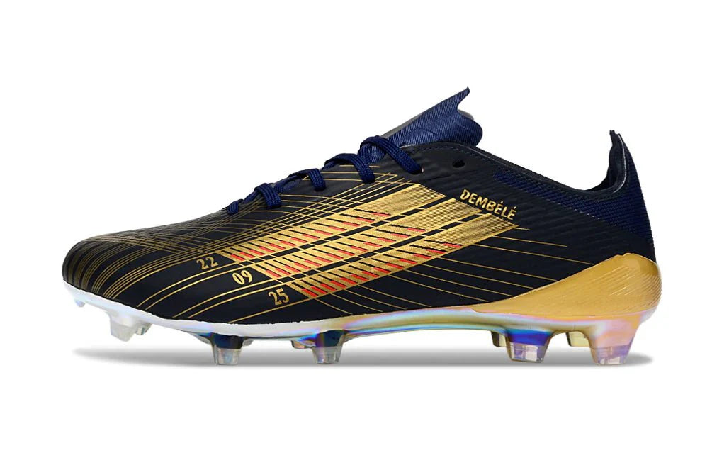 F50 Laced Elite FG Azul/Dourado Ousmane Dembélé Ballon d'Or