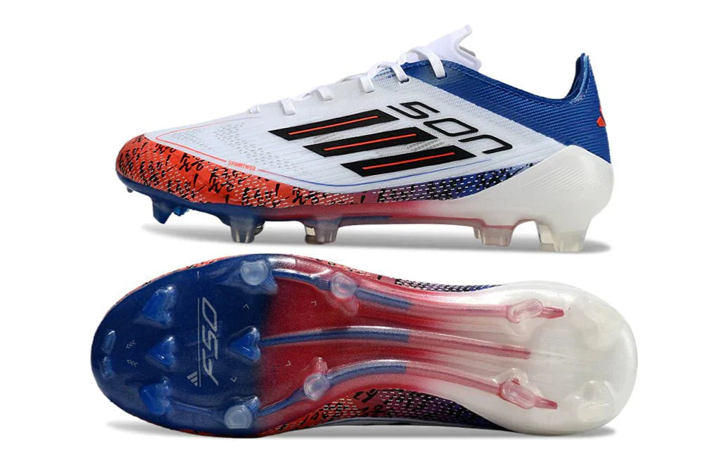 F50 Laced Elite FG Branco/Azul