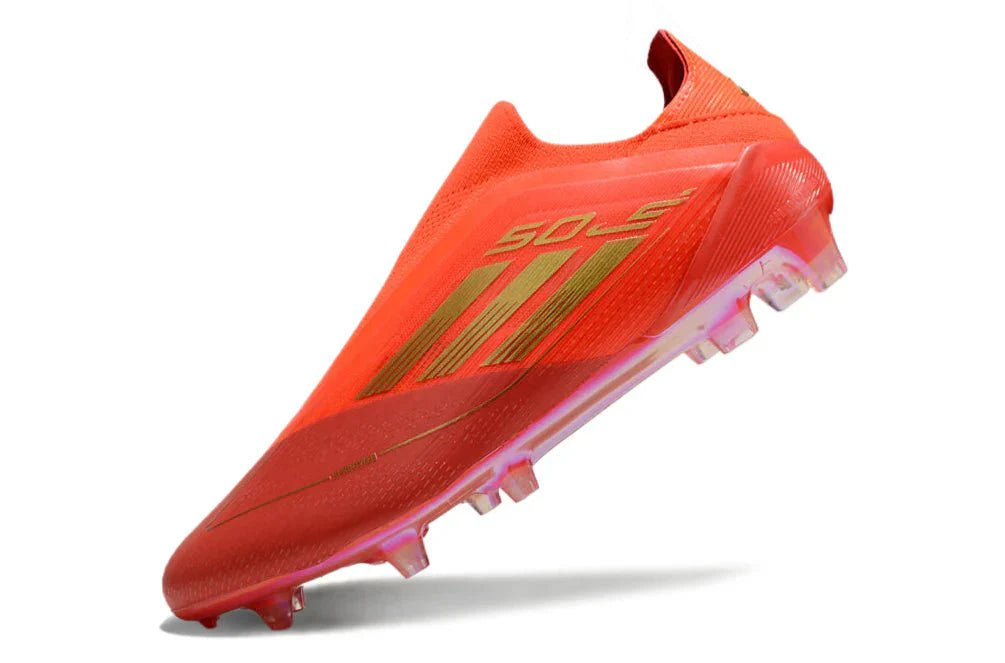 F50 Laceless Elite FG Laranja/Dourado 'Dois Horizontes'