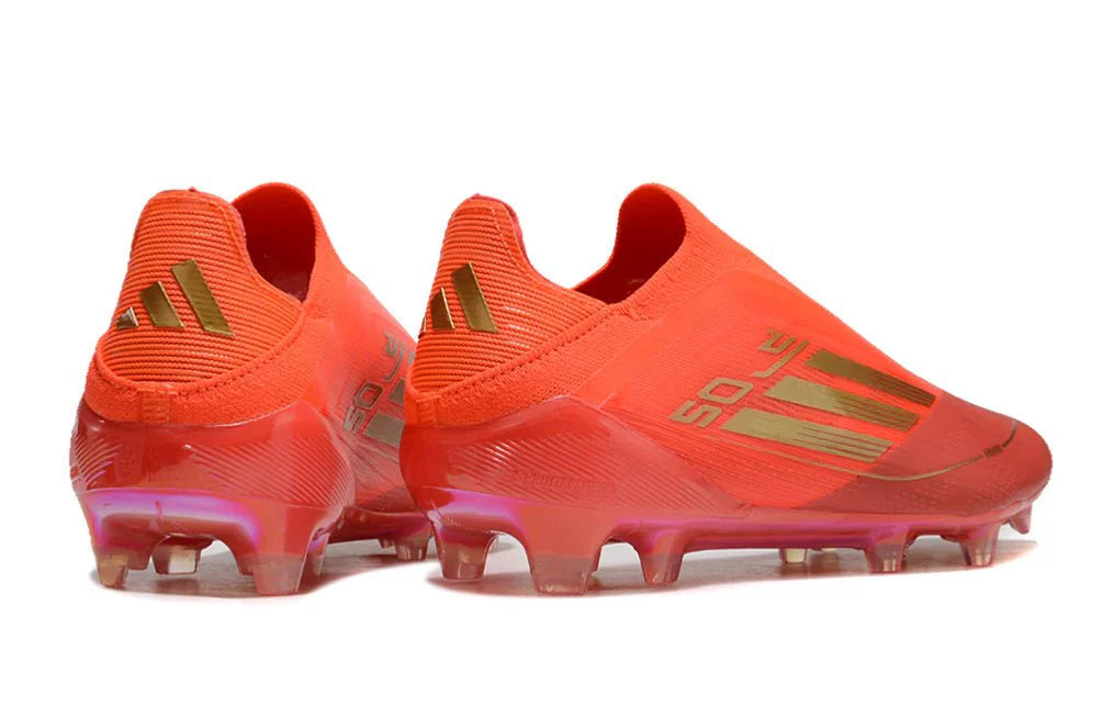 F50 Laceless Elite FG Laranja/Dourado 'Dois Horizontes'