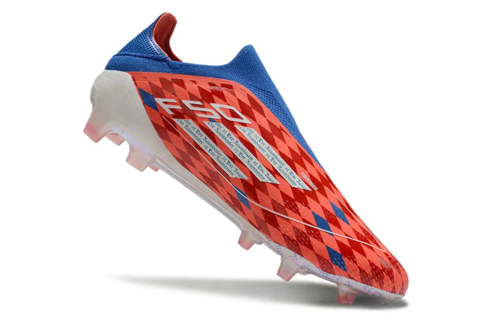 F50 Laceless Elite FG Laranja/Azul Pack Raumdeuter