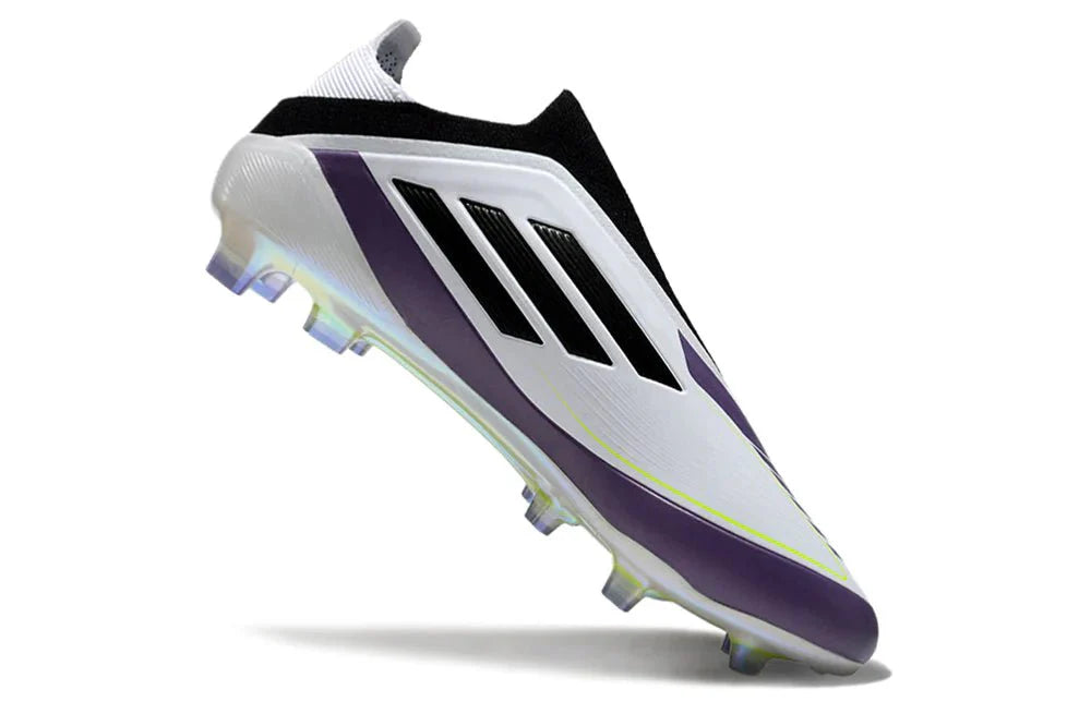 F50 Laceless Elite FG Branco/Preto