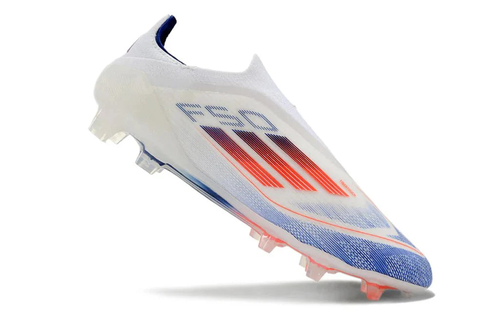 F50 Elite FG sem atacadores Branco/Laranja Avanço