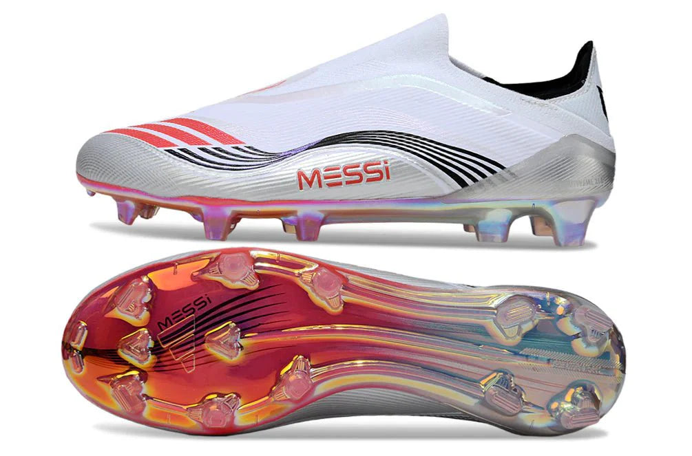 F50 Elite FG sem atacadores Branco/Laranja Messi