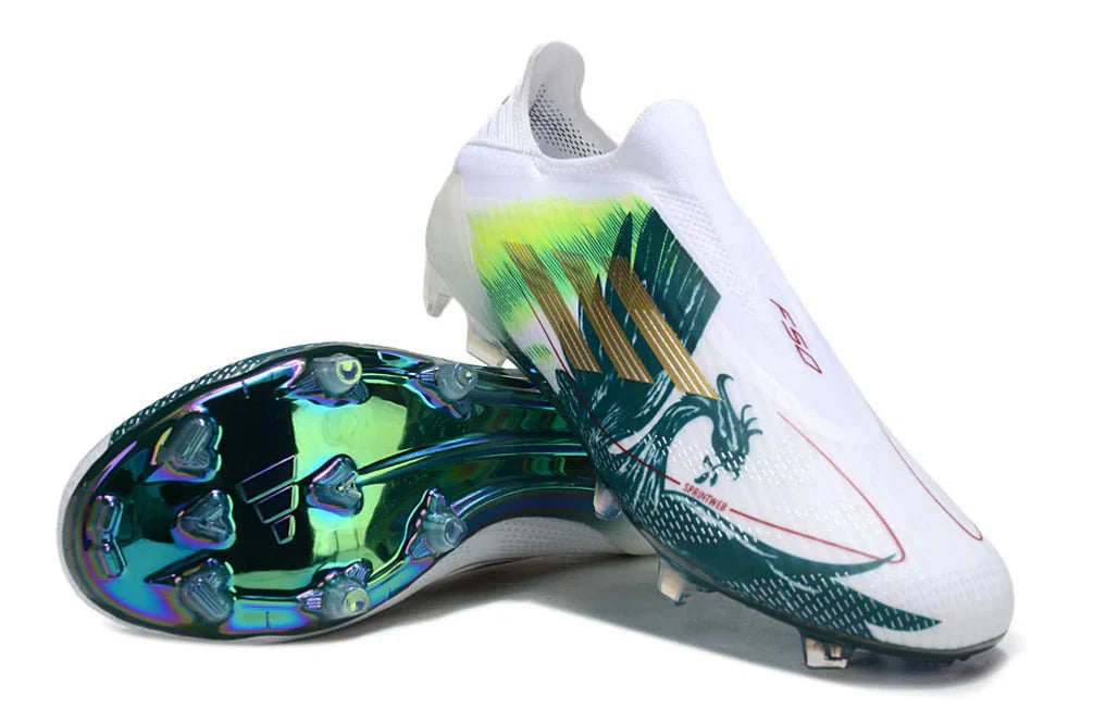F50 Elite FG sem atacadores Salah Branco/Verde