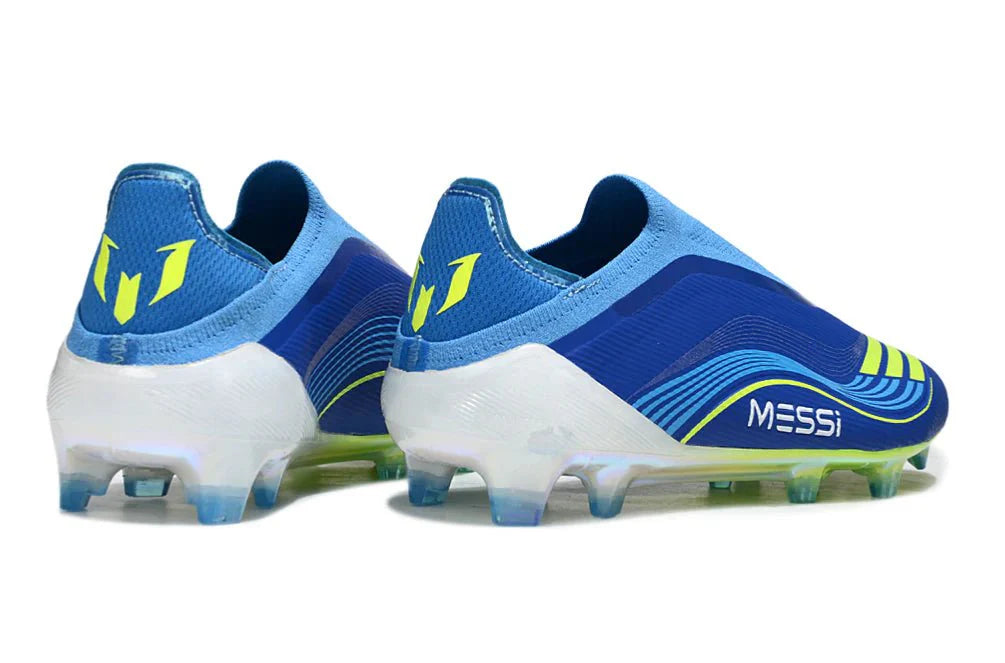 F50 Elite FG sem atacadores Azul Real/Amarelo Solar Messi