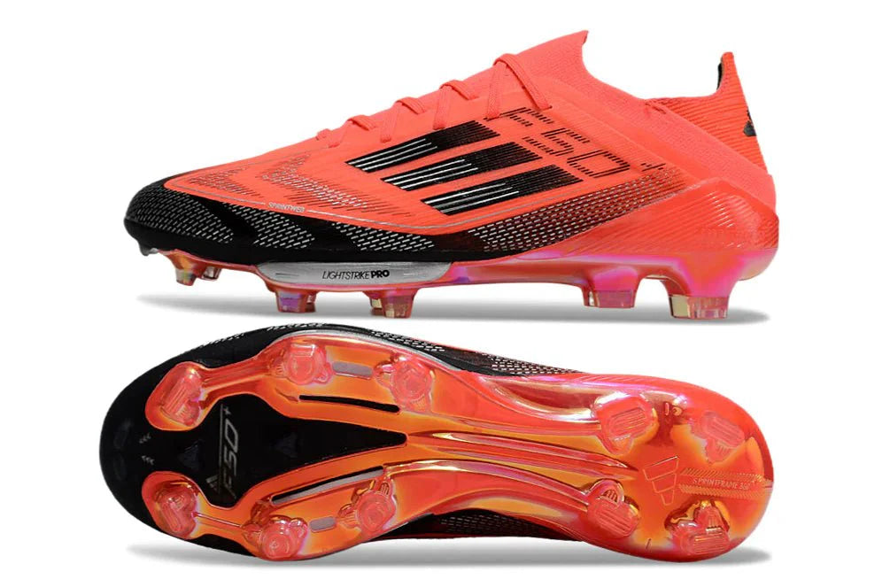 F50+ Elite FG com atacadores Lightstrike Pro Laranja/Preto