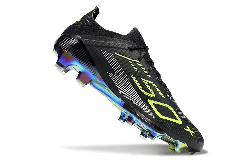 F50+ Elite FG com atacadores Preto/Limão Translúcido