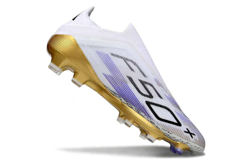 F50+ Elite FG sem atacadores Branco/Dourado
