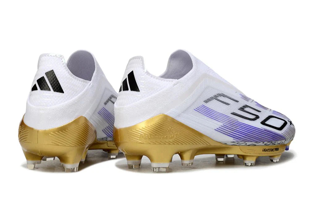 F50+ Elite FG sem atacadores Branco/Dourado