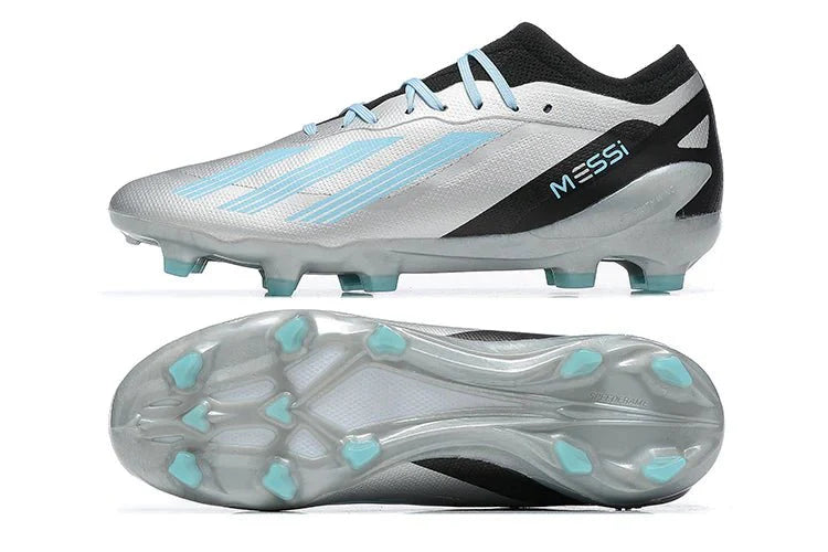 X Crazyfast Elite FG com atacadores Prateado/Preto Messi