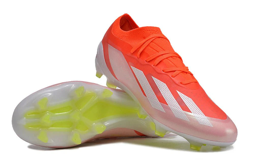 X Crazyfast Elite FG com atacadores Laranja/Branco Pack Citrus Energia
