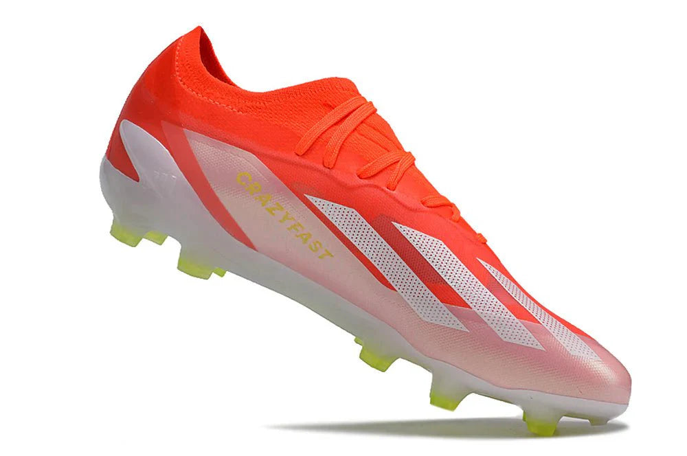 X Crazyfast Elite FG com atacadores Laranja/Branco Pack Citrus Energia