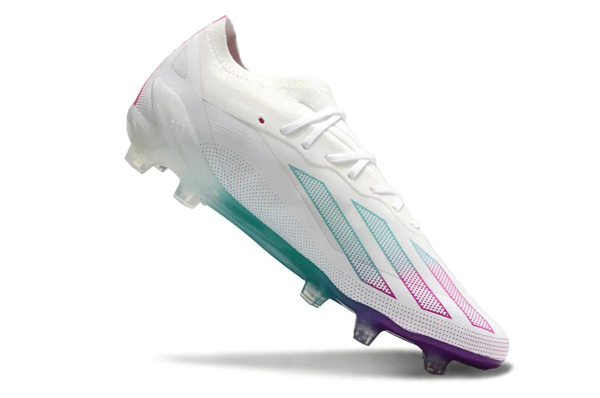 X Crazyfast Elite FG com atacadores Roxo/Branco Messi
