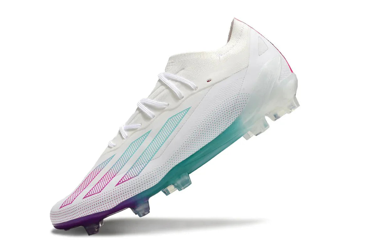 X Crazyfast Elite FG com atacadores Roxo/Branco Messi
