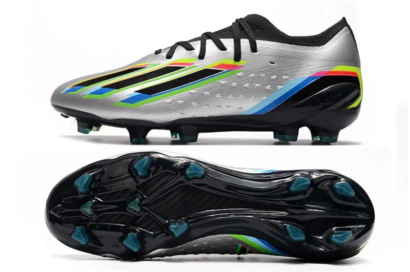 X Speedportal Elite FG com atacadores Prateado Metálico/Preto