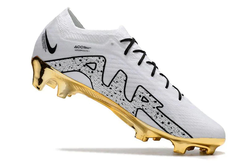 Mercurial Vapor XV Elite FG Branco/Dourado