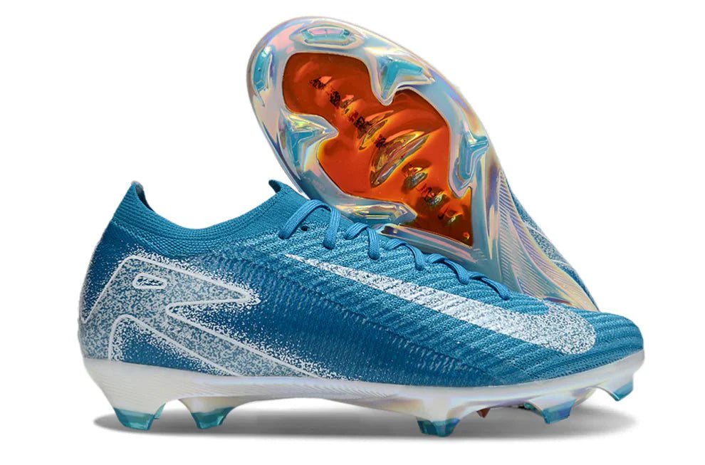 Mercurial Vapor XVI Elite FG Azul Claro/Branco