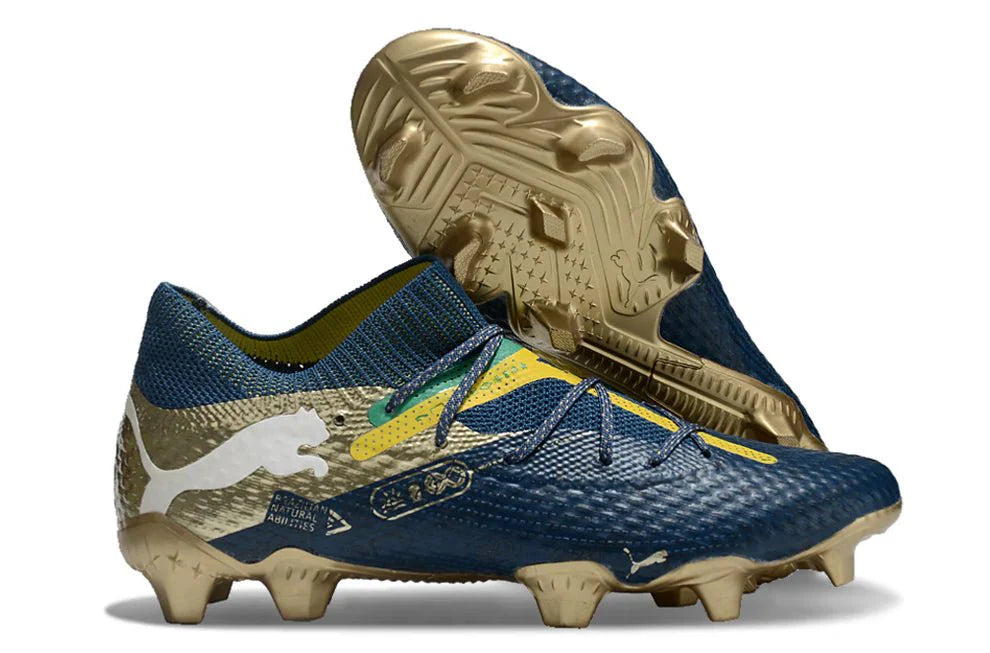 Future VII Ultimate Elite FG Azul/Dourado Neymar Jr Edição BNA