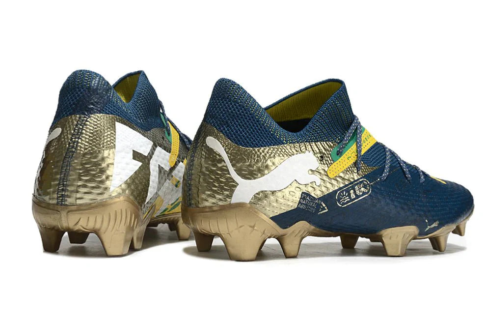 Future VII Ultimate Elite FG Azul/Dourado Neymar Jr Edição BNA